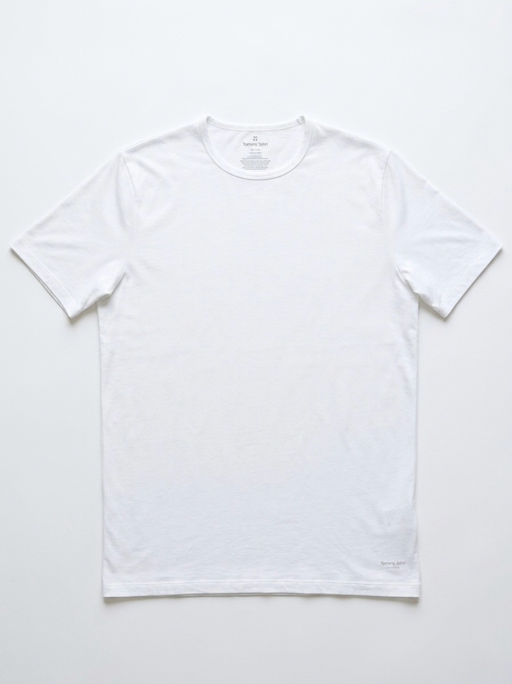 Tommy John Stay-Tucked Crewneck Undershirt White Size XL Extra Long Premium